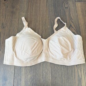 Honeylove Silhouette Bra Nude Black Wireless Lift Comfort Stretch Size 2X